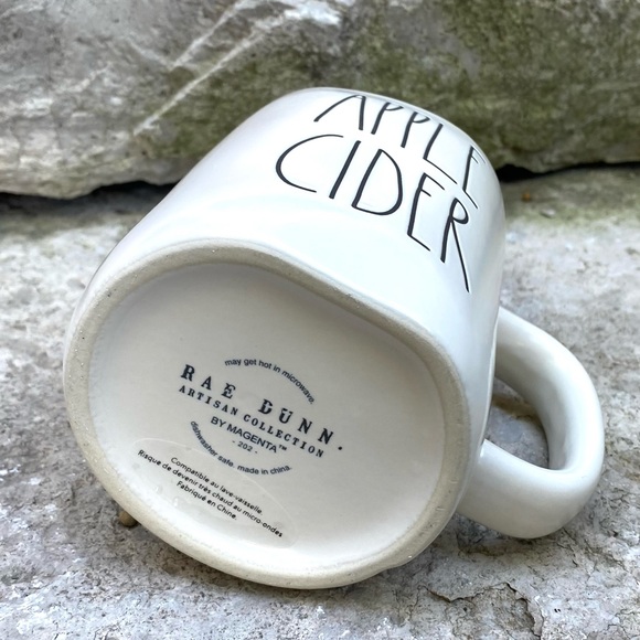 Rae Dunn APPLE CIDER Burgundy Interior Mug - Picture 4 of 5